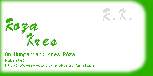 roza kres business card